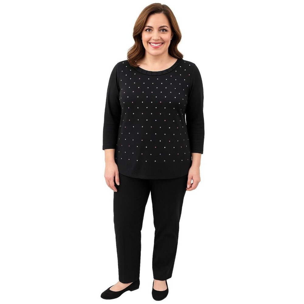 Sweater Designer Originals Shirt Top Rainbow Polka Dots Women's WOMAN'S Large